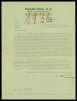 Correspondence: Joseph Achron - Universal Edition, Wien. 1936.