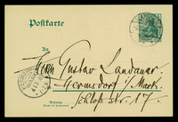 Brief von Richard Dehmel an Gustav Landauer; Brief an Hedwig Landauer.
