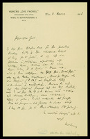 Brief von Karl Kraus an Gustav Landauer.