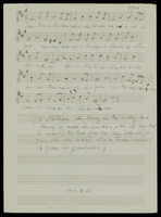 2 Songs and Cantillation signs (Ta'amin) from an essay in the history and theory of music (manuscript).