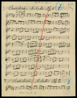 2 Chassidische Melodie und 1 Chassidisches Lied (manuscript).