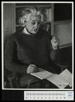 Photographs of Albert Einstein and Rudolf Kayser.