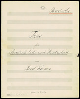 Trio. Op. 23 (manuscript). 1927.