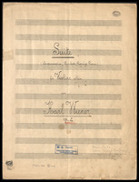 Suite. Op. 2 (manuscript). 1923.