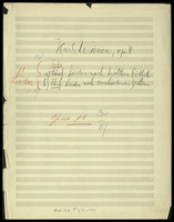 11 Lieder. Op. 11 (manuscript). 1918-1921.