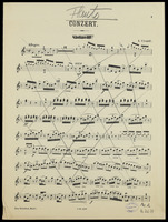 Concerto : various parts (arrangement - manuscript).
