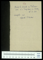 Materialsammlung von Aron Tänzer zu Moritz Lazarus.