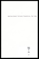 Correspondence: Paul Ben-Haim - America-Israel Cultural Foundation (manuscript).