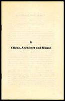 מאמר בכתב עת - Client, Architect and House.
