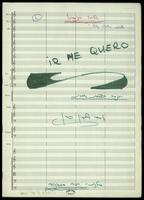 Ir me quero (עבוד - כתב יד) : רומנסה ספרדית עממית.