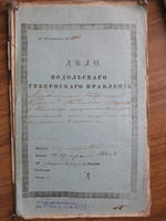 По отношению Каменецкой казённой палаты "о евреях Каменца-Подольского, соединивших и разъедивших свои семейства по сказкам 8-й переписи"; со списками.
