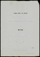 Jacob Struggling with the Angel (photocopy of manuscript) : for piano and orchestra / Max Stern.