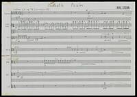 Sabbath Psalm 92 (manuscript) : for soprano & strings / Max Stern.