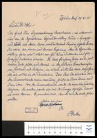Buber an Franz Blei.