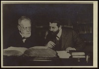 Abraham Epstein und Prof. Dr. Awigdor Aptowitzer in Baden bei Wien.