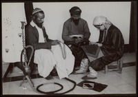 Yemenite workers at the embroidery workshops "Shani", Jerusalem.