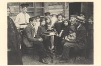 S. Kisselhof, member of S. An-ski's ethnographic expedition, records folklore in Krzemieniec, Volhynia, 1912.