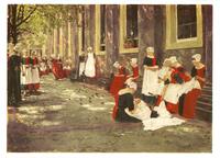 The courtyard of the orphanage in Amsterdam – הספרייה הלאומית