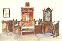The Holy Ark of the first synagogue of Mazkeret Batya.