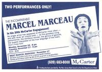 The Incomparable Marcel Marceau in his 20th McCarter Engagement!.