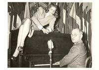 Vice-President Harry S, Truman and Lauren Bacall Washington, D.C., 1945.