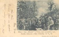 Místo v lese "Březině" u Polné, kde zavražděna byla Anežka Hrůzová z Malé Věžničky 18 29/3 99.