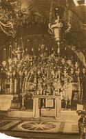 The Nativity Grotto in the Church of the Nativity, Bethlehem (Eretz Israel - Palestine).