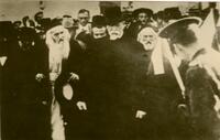 President Tomas Masaryk and Rabbi Yosef Chaim Sonnenfeld on his visit to Eretz Israel.