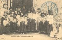 DEBDOU (Maroc). - Groupe de Fillettes Juives D. Millet, E.