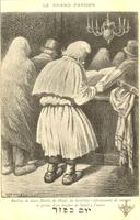 Revêtus de leurs Habits de Deuil, les Israëlites s'abstiennent de manger et prient d'un coucher de Soleil a l'autre יום כיפורLE GRAND PARDON – הספרייה הלאומית