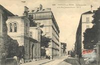 Neuilly-sur-Seine. - La Synagogue et la Rue Jacques-Dulud.