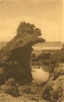 A natural tower in the Mediterranean in the posrt of the Tribe of Benjamin (Eretz Israel - Palestine).