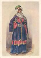 Drawing of a Jewish woman from the Caucasus.