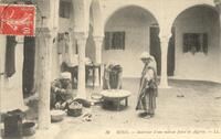 BONE. - Intérieur d'une maison Juive en Algérie. - LL.