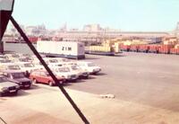 Cars parking and shipping containers – הספרייה הלאומית