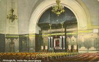 Pittsburgh, Pa., Interior view, Jewish Synagog.