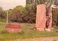 [Photograph - Wallenberg Memorial, Budapest 1988].