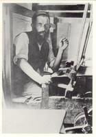 [Yisroel Lusyman. Weaver of Peasant Linen in Wawolnica].