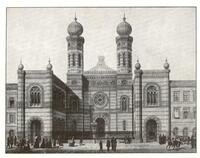 Dohány utcai zsinagóga (épült 1859-ben).