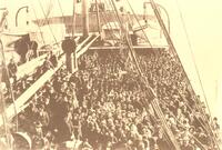 Immigrants on an Atlantic liner.