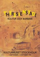 Invitation for an exhibition opening "Theresienstadt - culture and barbarism" at Kulturhuset Stockholm – הספרייה הלאומית
