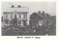 Jewish Market in Sejny.