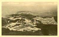 Luftaufnahme des ehemaligen KZ Buchenwald bei Weimer.