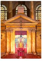 Congregation Shearith Israel - View of the open Ark showing the Torah Scrolls – הספרייה הלאומית