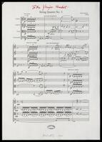 String quartet no. 3 (manuscript) / Noam Sheriff.