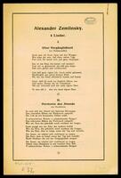 4. Lieder, Anton Webern op. 3, Claude Debussy, Proses Lyriques [archival material].