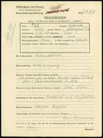 Applicant: Pessl, Antoinette; born 9.7.1881 in Vienna (Austria); widowed.