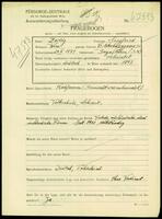 Applicant: Zweig, Siegfried; born 29.5.1879 in Kyjov (Jihomoravský kraj, Czech Republic); married.