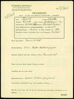 Applicant: Fleischl, Zdenka; born 26.10.1886 in Chotěboř (Czech Republic); married.
