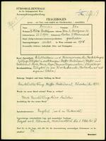 Applicant: Brandeis, Elsa; born 28.1.1904 in Leoben (Styria, Austria); divorced.